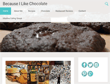Tablet Screenshot of becauseilikechocolate.com
